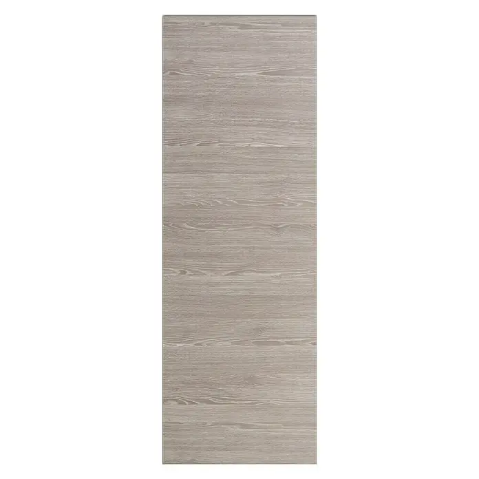 Solid Elements Panel para puerta Roble Finlandés - 92,5 x 203 cm, Roble oscuro - Imagen de una puerta de madera gris con un atractivo grano de madera, ideal para interiores modernos.