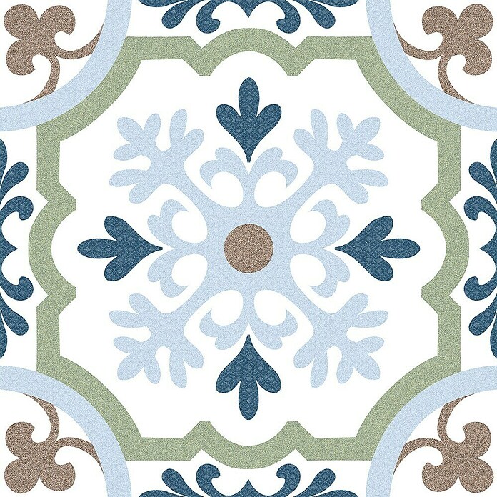 Feinsteinzeugfliese Cordoba Posada (24,8 x 24,8 cm, Weiß/Grau, Matt) | BAUHAUS