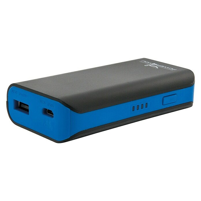 Schwaiger Prenosna baterija  (4.400 mAh, Črne barve, modre barve, 5,5 h) | 3352 - Akku Marke | CBHA - Batterien Marke | CBH - Batterien/Taschenlampen | CB - Elektroinstallation | C - Elektro | BAUHAUS