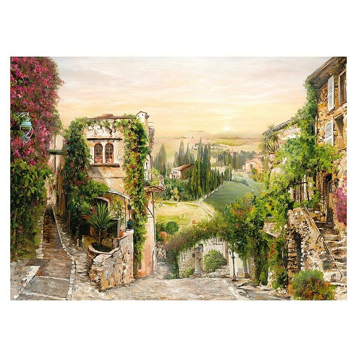 ProArt Young Living Slika na platnu  (Mediterranes Dorf, Š x V: 120 x 90 cm) | Slike na platnu | Stenske slike | Slike in okvirji | Dekoracija stanovanja | Izdelki | BAUHAUS