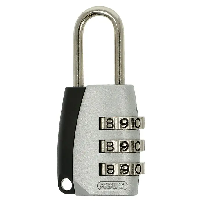 Abus Vorhängezahlenschloss 155/20 - Breite: 20 mm, Bügelstärke: 3 mm - ABUS Zahlenschloss mit dreistelligem Zahlencode für zuverlässigen Schutz. Ideal für Reisegepäck und Schließfächer.