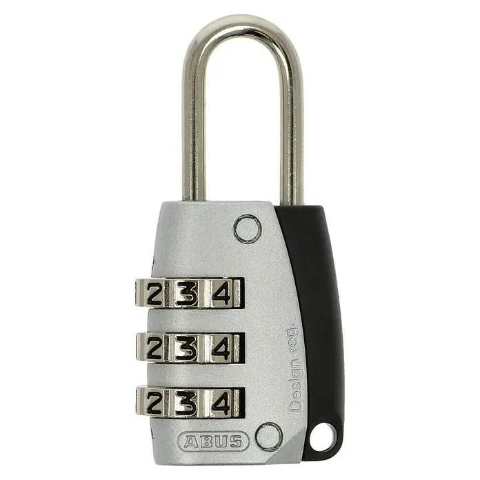 Abus Vorhängezahlenschloss 155/20 - Breite: 20 mm, Bügelstärke: 3 mm - Abus Zahlenschloss: Ein robustes Vorhängeschloss mit dreistelliger Zahlenkombination, ideal zur Sicherung von Gepäck oder Schränken.