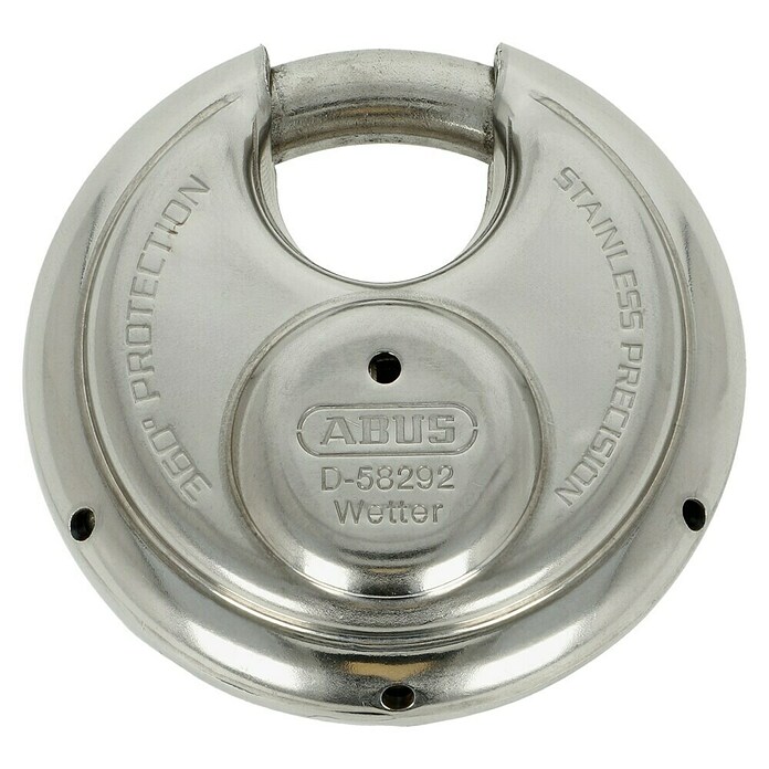 Abus Diskusschloss 24 IB / 60  (B x H: 60 x 60 mm, Bügelstärke: 8 mm, Edelstahl)