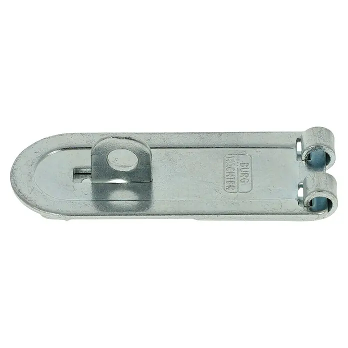 Burg-Wächter Panzer-Überfalle PCC - L x B: 60 x 24 mm, Durchmesser Öse: 6 mm - Ein silberfarbener Türriegel von Burg Wächter. Der Riegel ist für zusätzliche Sicherheit von Türen vorgesehen und leicht zu montieren.