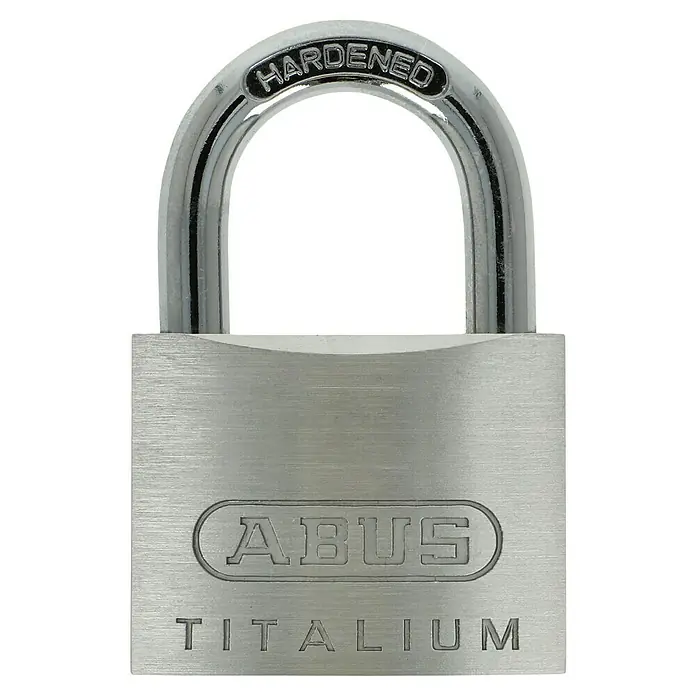 Abus Überfalle mit Vorhangschloss 100/100 Überfalle + 54TI140 B - Bügelinnenhöhe: 21 mm - ABUS Titantium Vorhängeschloss: Robustes und sicheres Schloss für vielfältige Anwendungen, ideal für den täglichen Gebrauch.