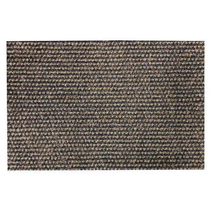SCHÖNER WOHNEN-Kollektion Fußmatte Punkte - Anthrazit/Braun, 100 x 67 cm - Nahaufnahme einer Fußmatte mit einem unregelmäßigen Punktmuster in Braun- und Schwarztönen, ideal für den Eingangsbereich.