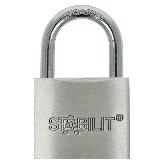 Stabilit Vorhängeschloss-Set A40-4 Gleichschließend - 4 Stk., Breite: 40 mm - Silbernes STABILIT® Vorhängeschloss mit gehärtetem Bügel für erhöhte Sicherheit. Ideal zum Sichern von Wertsachen.