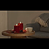 LED-Kerze Shine (Rot, Ø x H: 7,5 x 10 cm, Echtwachs) | BAUHAUS