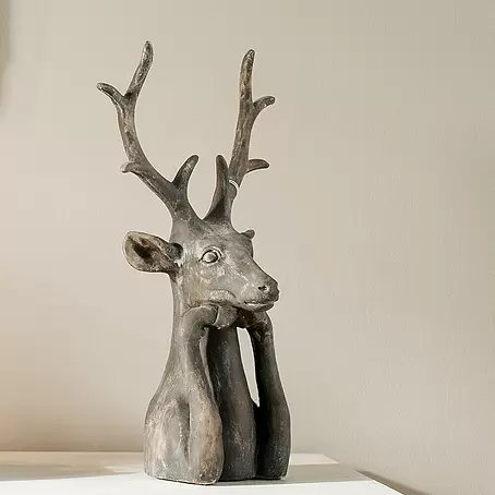 Dekofigur Hirsch Zen