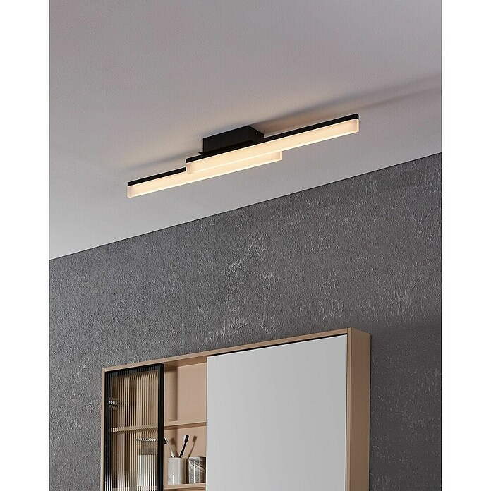Eglo Led-plafondlamp Palmital (l x b x h: 88 x 10 x 9 cm, Zwart) | BAUHAUS