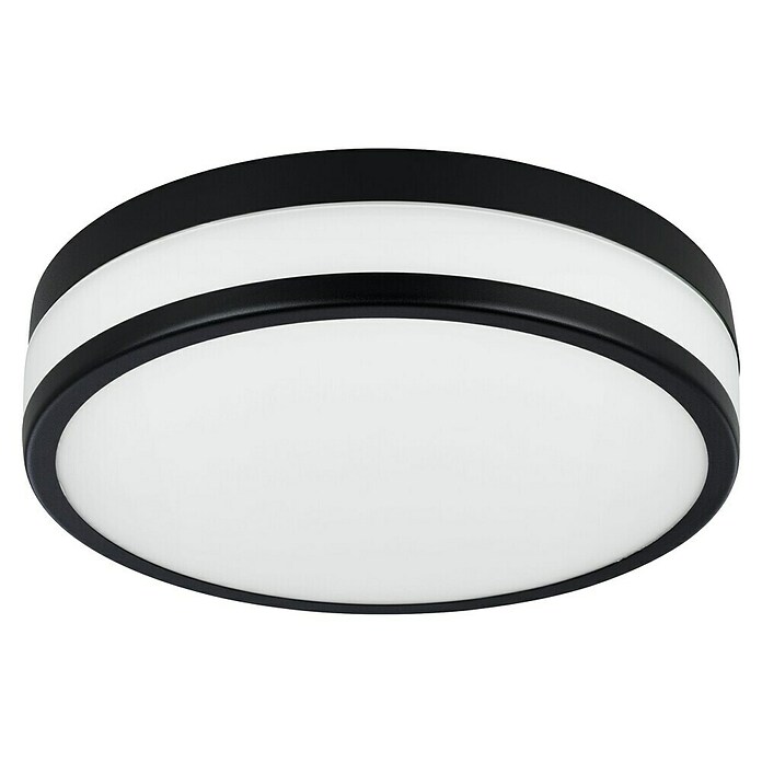 Eglo Led-plafondlamp Palermo (Zwart/Wit, Warm wit) | BAUHAUS