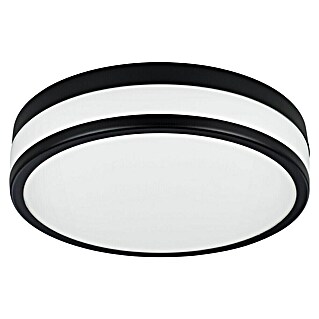 Eglo Led-plafondlamp Palermo (Zwart/Wit, Warm wit)