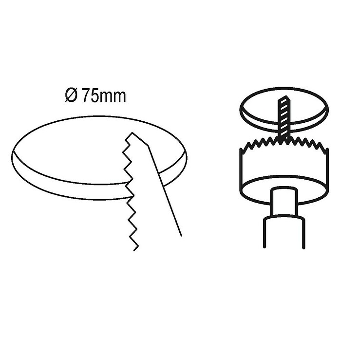 Eglo Ledspot voor wanden en plafonds Fueva (Ø x h: 8,6 x 2,6 cm, Wit) | BAUHAUS
