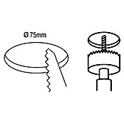 Eglo Ledspot voor wanden en plafonds Fueva (Ø x h: 8,6 x 2,6 cm, Wit) | BAUHAUS