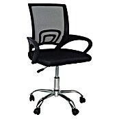 Silla de oficina Nero (Negro, Reposabrazos) | BAUHAUS