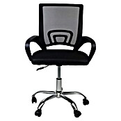 Silla de oficina Nero (Negro, Reposabrazos) | BAUHAUS