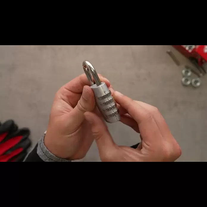 Abus Vorhängezahlenschloss 155/40 - Breite: 44 mm, Bügelstärke: 6,5 mm, Sicherheitsstufe: Grad 4, Silber - Abus Vorhngezahlenschloss 155/40