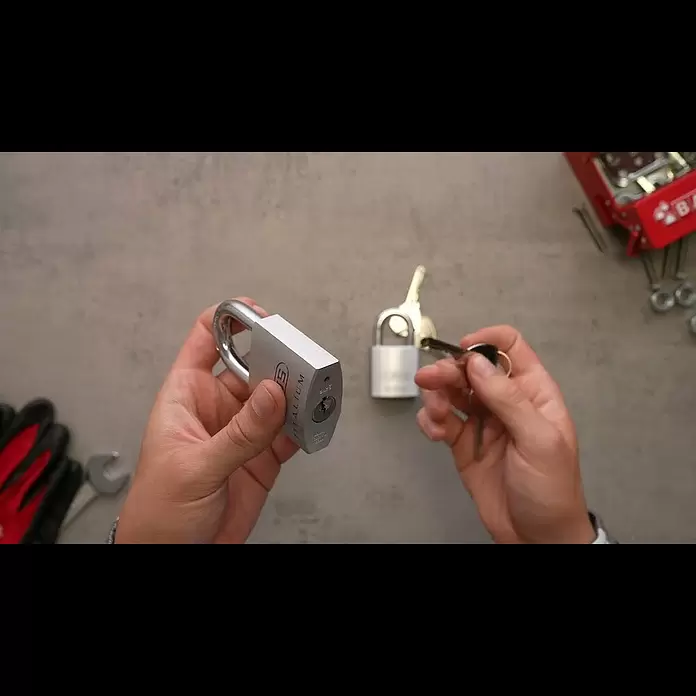 Abus Vorhängeschloss Titalium 80TI/50 - Schlossdicke: 23 mm, Bügelstärke: 10 mm - Abus Vorhngeschloss Titalium 80TI/50