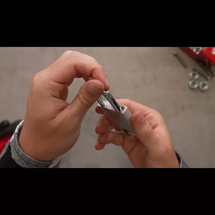Abus Vorhängeschloss Titalium 64TI/45 Gleichschließend - B x H: 45 x 68 mm, Bügelstärke: 7 mm, Titalium-Spezialaluminium - Abus Vorhngeschloss Titalium 64TI/45 Gleichschlieend