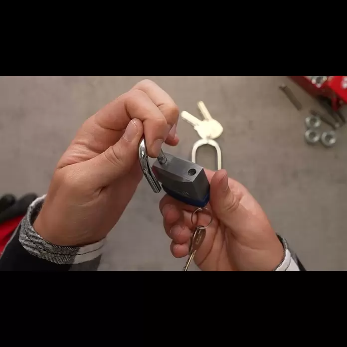 Abus Vorhängeschloss Silver Rock 5/40 Gleichschließend - B x H: 42,4 x 64,8 mm, Bügelstärke: 6,5 mm, Zink - Abus Vorhngeschloss Silver Rock 5/40 Gleichschlieend