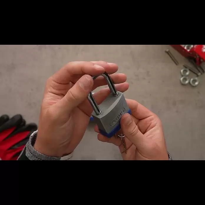Abus Vorhängeschloss Silver Rock 5/50 Gleichschließend - B x H: 52,2 x 89 mm, Bügelstärke: 8 mm, Zink - Abus Vorhngeschloss Silver Rock 5/50 Gleichschlieend