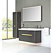 VitrA Sento Badmöbel-Set (130 cm, Anthrazit, Ohne Wäschekorb) | BAUHAUS