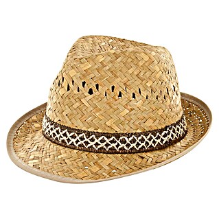 Black Fox Sonnenhut Borsalino (Braun, Stroh, Konfektionsgröße: 60)