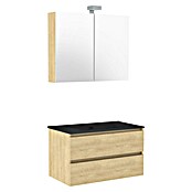 Allibert Badmeubelset Alma (Eik Arlington, Voorgemonteerd, Breedte spiegelkast/spiegel: 60 cm) | BAUHAUS