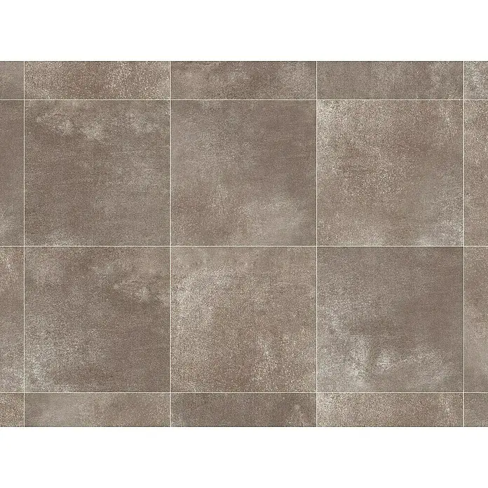 Feinsteinzeugfliese Rimini - 60 x 60 cm, Taupe, Matt - Nahaufnahme von quadratischen Fliesen in einem gedämpften Braunton mit einer subtilen, strukturierten Oberfläche. Ideal für moderne Wohnräume.