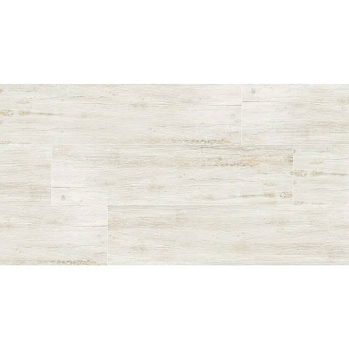 Feinsteinzeugfliese Natura - 22,5 x 90,2 cm, Shabby White, Matt - Heller Holzboden mit subtilen Maserungen, der jedem Raum eine warme und natürliche Atmosphäre verleiht. Ideal für modernes Interieur.