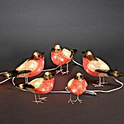 Konstsmide LED-Lichterkette Rotkehlchen (Außen, 40-flammig, Kabellänge: 4 m, Kaltweiß)
