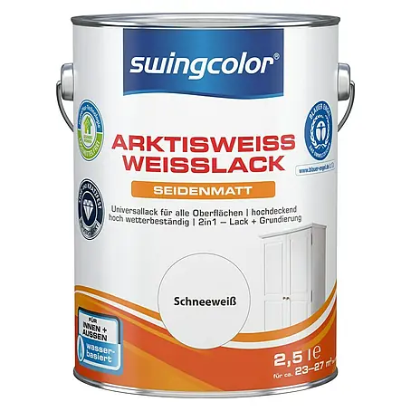 swingcolor Weißlack Arktisweiß