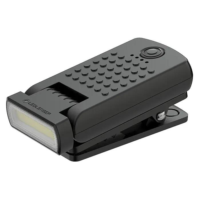 Ledlenser LED-Arbeitsleuchte W1R Work mit Clip - Akkubetrieben, Schwarz, 60 lm - 220 lm, IP54 - Die Ledlenser Clip-Stirnlampe ist ein kompakter, schwarzer Begleiter für vielfältige Anwendungen, ideal für den täglichen Gebrauch.