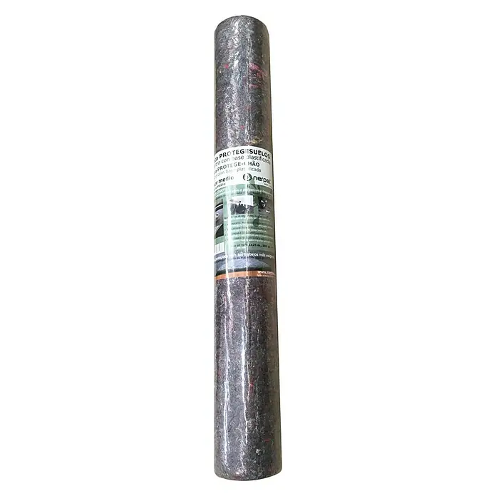 Protector de suelo para pintores - 25 x 1 m - Un rollo de alfombra de protección de suelo con recubrimiento plástico, ideal para proteger los suelos durante la renovación.