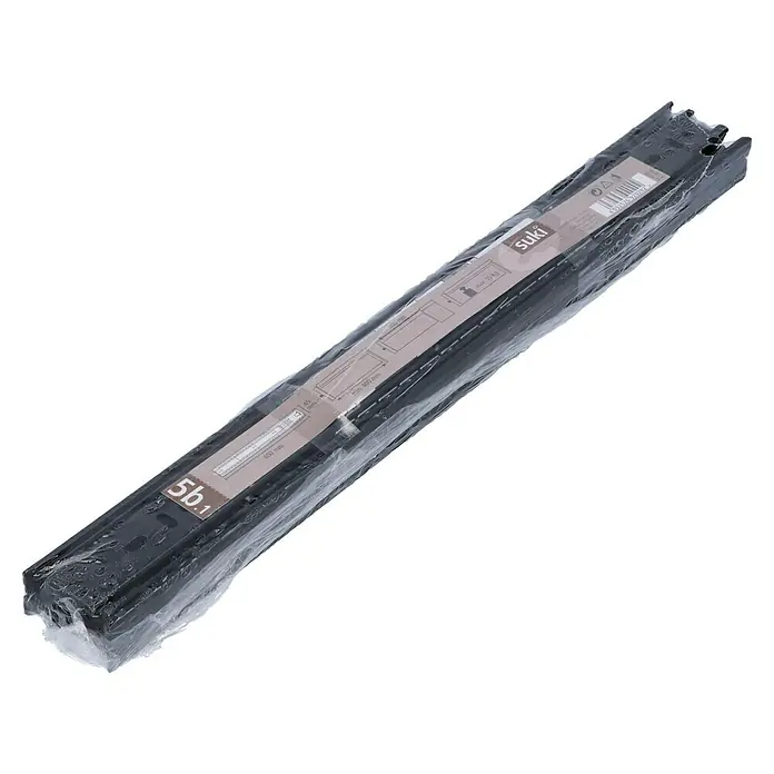 Suki Guía para cajones - Montaje lateral, L x An x Al: 400 x 45 x 28 mm - Una guía de cajón Suki empaquetada, apta para cajones con una carga máxima de 25 kg y una longitud de 400 mm.