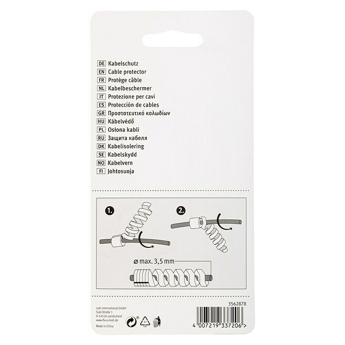 Fix-o-moll Kabelbinders Kabelbeschermers (Meerkleurig, l x b: 42 x 9 mm, 4 st.) | BAUHAUS