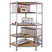 Simonrack Maderclick Estantería esquinera Corner (Al x An x Pr: 180 x 90 x 40 cm, Capacidad de carga por balda: 200 kg, Número de baldas: 5 ud., Inserción, Galvanizado) | BAUHAUS