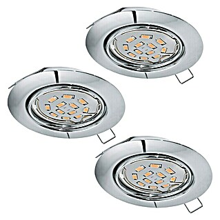 Eglo Set okruglih ugradbenih LED svjetiljki Peneto (Topla bijela, Promjer: 87 mm, Ugradbeni promjer: 70 mm)