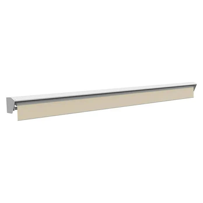 SmartSun Toldo de brazos extensibles Premium Edition Kit - Arena soft, Ancho: 3 m, Caída: 2 m - La imagen muestra una lámpara de pared LED moderna y alargada con una elegante pantalla beige y una sutil carcasa gris.