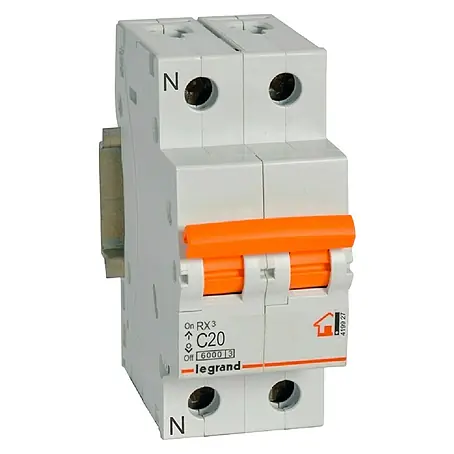 Legrand  Magnetotérmico automático RX3 P+N