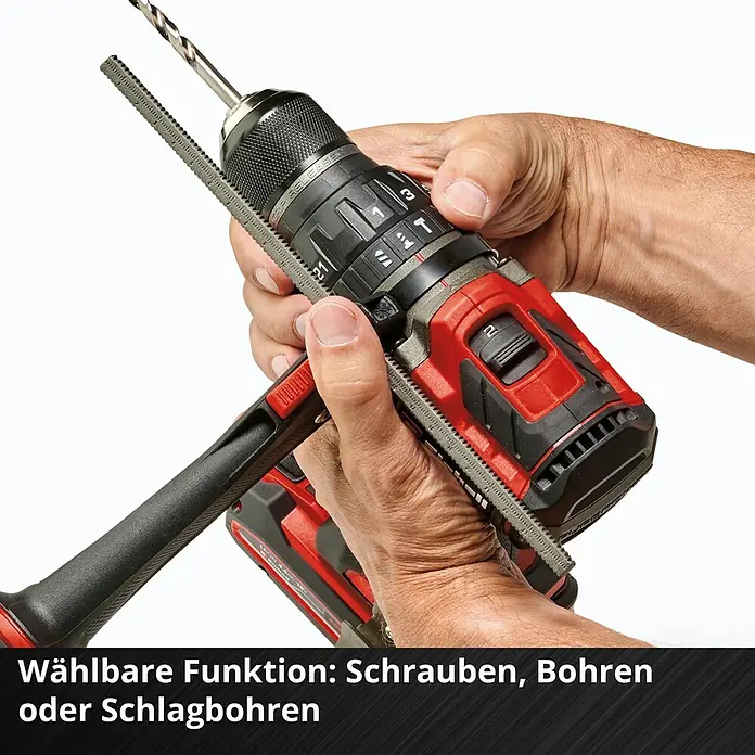 Einhell Professional Power X-Change 18V Akku-Schlagbohrschrauber TP-CD 18/120 Solo - 18 V, Ohne Akku, 120 Nm - Akkuschrauber mit Bohraufsatz und wählbarer Funktion: Schrauben, Bohren oder Schlagbohren. Leistungsstark und vielseitig.