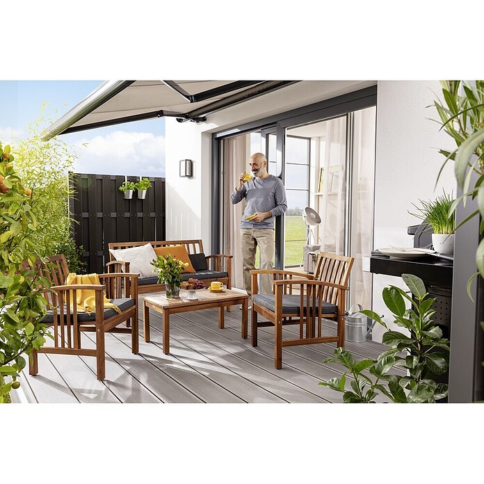 b!design WPC-Terrassendiele (Ipe, 300 x 13,8 x 2,25 cm)