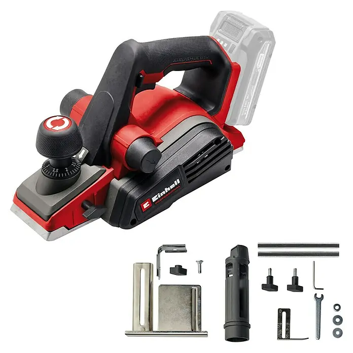 Einhell Power X-Change 18V Akku-Hobel TP-PL 18/3 LI BL - Solo - 18 V, Ohne Akku, Hobeltiefe: 3 mm, 12.000 U/min - Einhell Akku-Hobel: Leistungsstarkes Werkzeug für präzise Holzarbeiten. Ideal für Profis und Heimwerker.