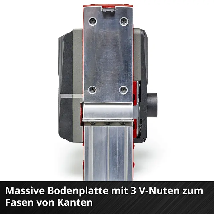 Einhell Power X-Change 18V Akku-Hobel TP-PL 18/3 LI BL - Solo - 18 V, Ohne Akku, Hobeltiefe: 3 mm, 12.000 U/min - Massive Hobel-Bodenplatte mit 3 V-Nuten zum Fasen von Kanten.