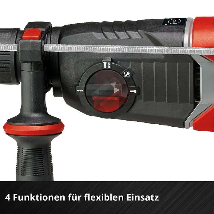Einhell Professional Power X-Change 18V Akku-Kombihammer TP-HD 18/26 D Li BL-Solo - 18 V, Ohne Akku, 2,6 J - Nahaufnahme einer Einhell Schlagbohrmaschine, die für flexible Einsätze konzipiert ist.