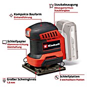 Einhell Power X-Change 18V Akku-Schwingschleifer TE-OS 18/113 3X LI (18 V, Ohne Akku) | BAUHAUS