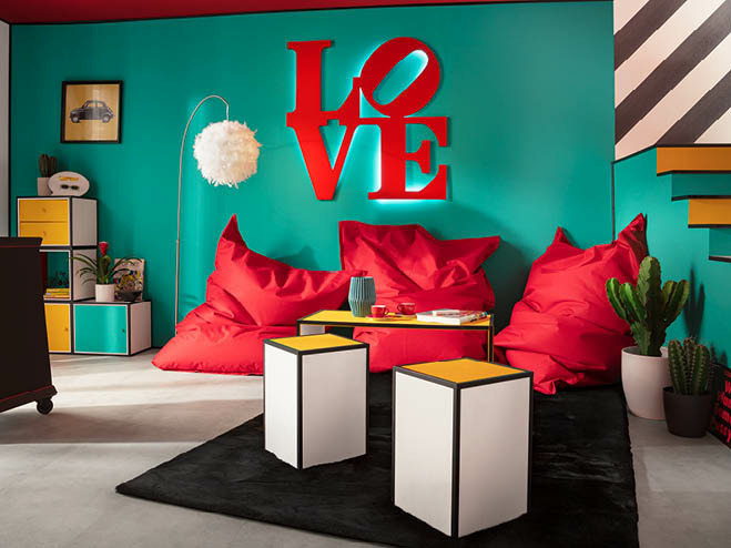 Pop Art Stil im Wohnzimmer