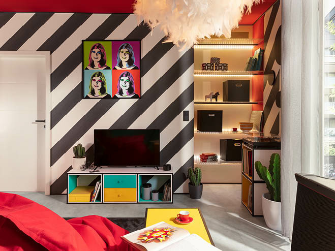 Farben im Pop Art Stil