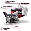 Einhell Professional Power X-Change 18V Akku-Mauernutfräse (18 V, Ohne Akku, 0 Ah, Durchmesser Schleifscheibe: 125 mm) | BAUHAUS