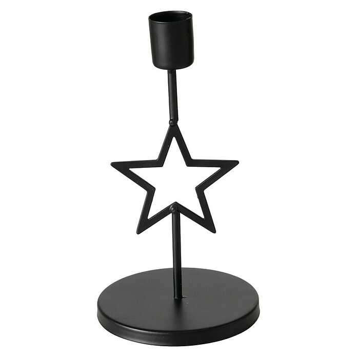 Kerzenhalter Norga (Metall, Schwarz) | BAUHAUS